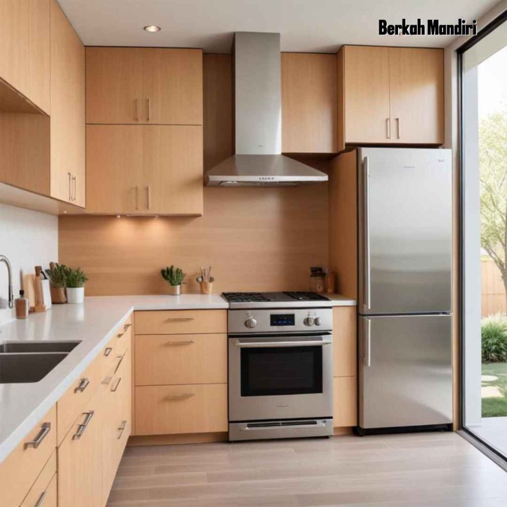 Jasa pembuatan kitchen set aluminium custom di Bekasi