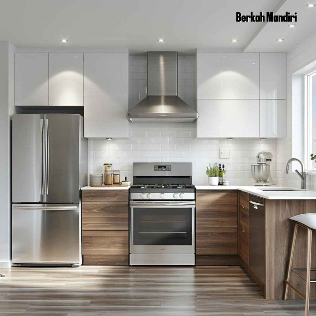 Jasa pembuatan kitchen set aluminium custom di Bekasi