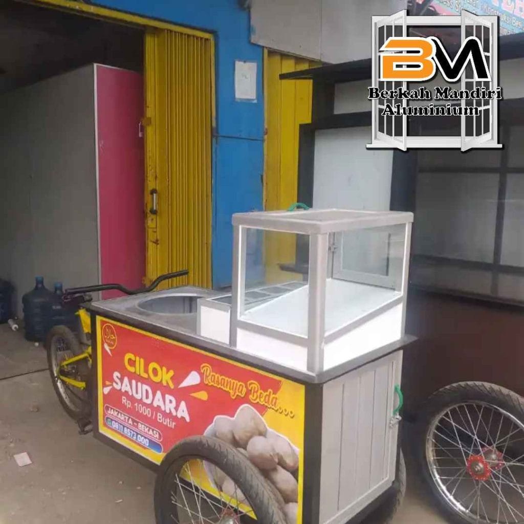 Model Gerobak Aluminium Kekinian untuk Usaha Kuliner