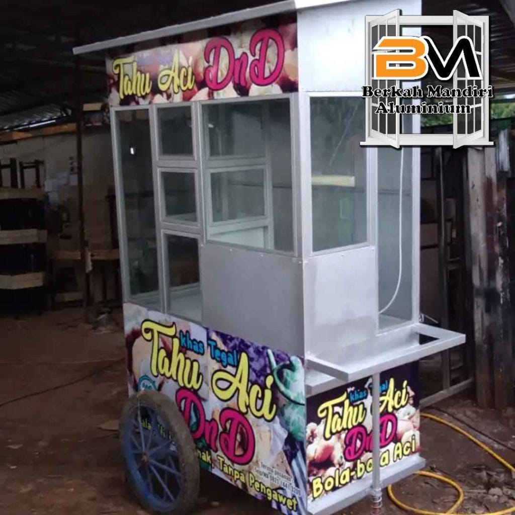 Model Gerobak Aluminium Kekinian untuk Usaha Kuliner