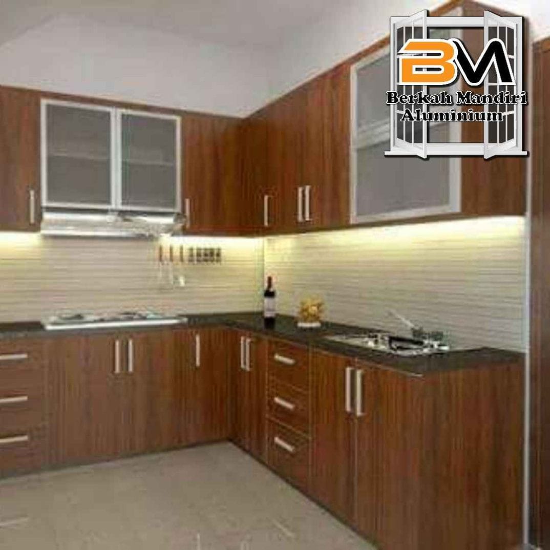 Desain Kitchen Set Aluminium Modern untuk Dapur Kecil di Bekasi