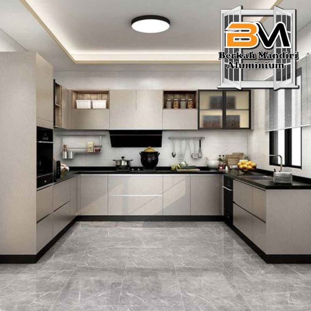 Spesialis kitchen set aluminium dengan garansi di Bekasi