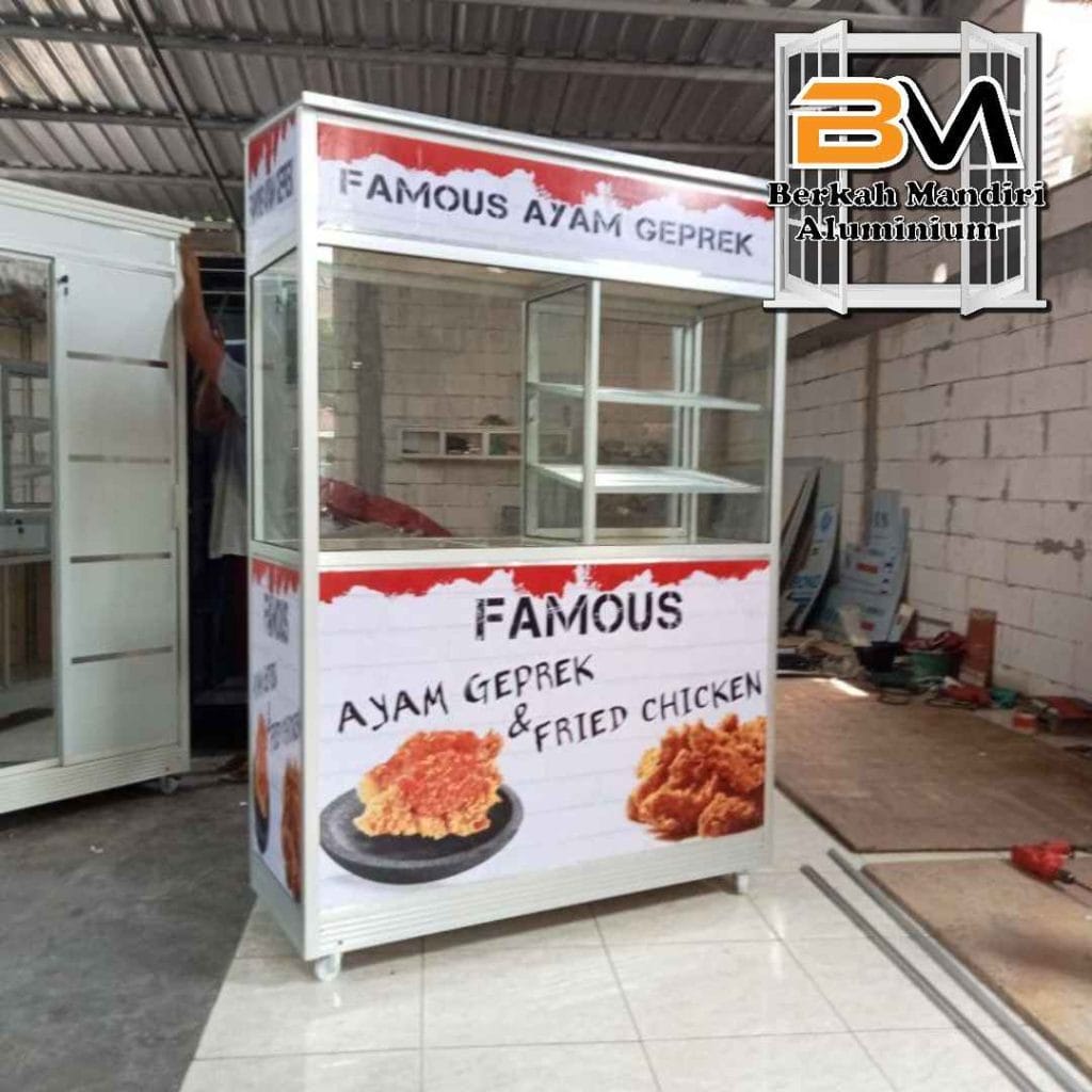 Model Gerobak Aluminium Kekinian untuk Usaha Kuliner