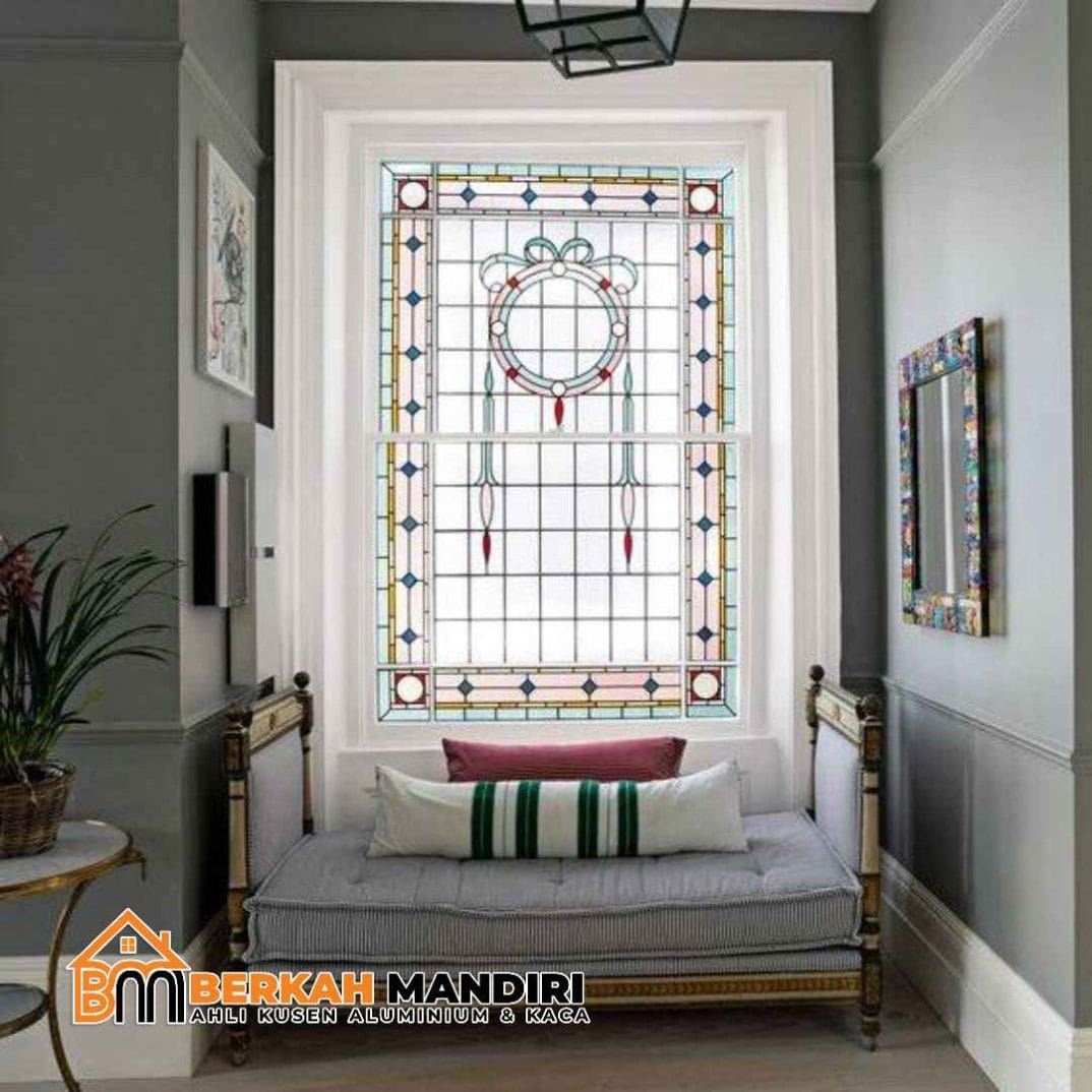 Tukang kaca patri Cikarang spesialis desain minimalis dan mewah