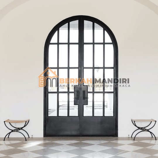 Tukang kusen pintu aluminium lengkung