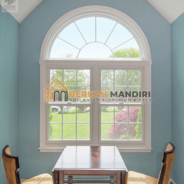 Tukang kusen jendela aluminium lengkung Tangerang hasil rapi