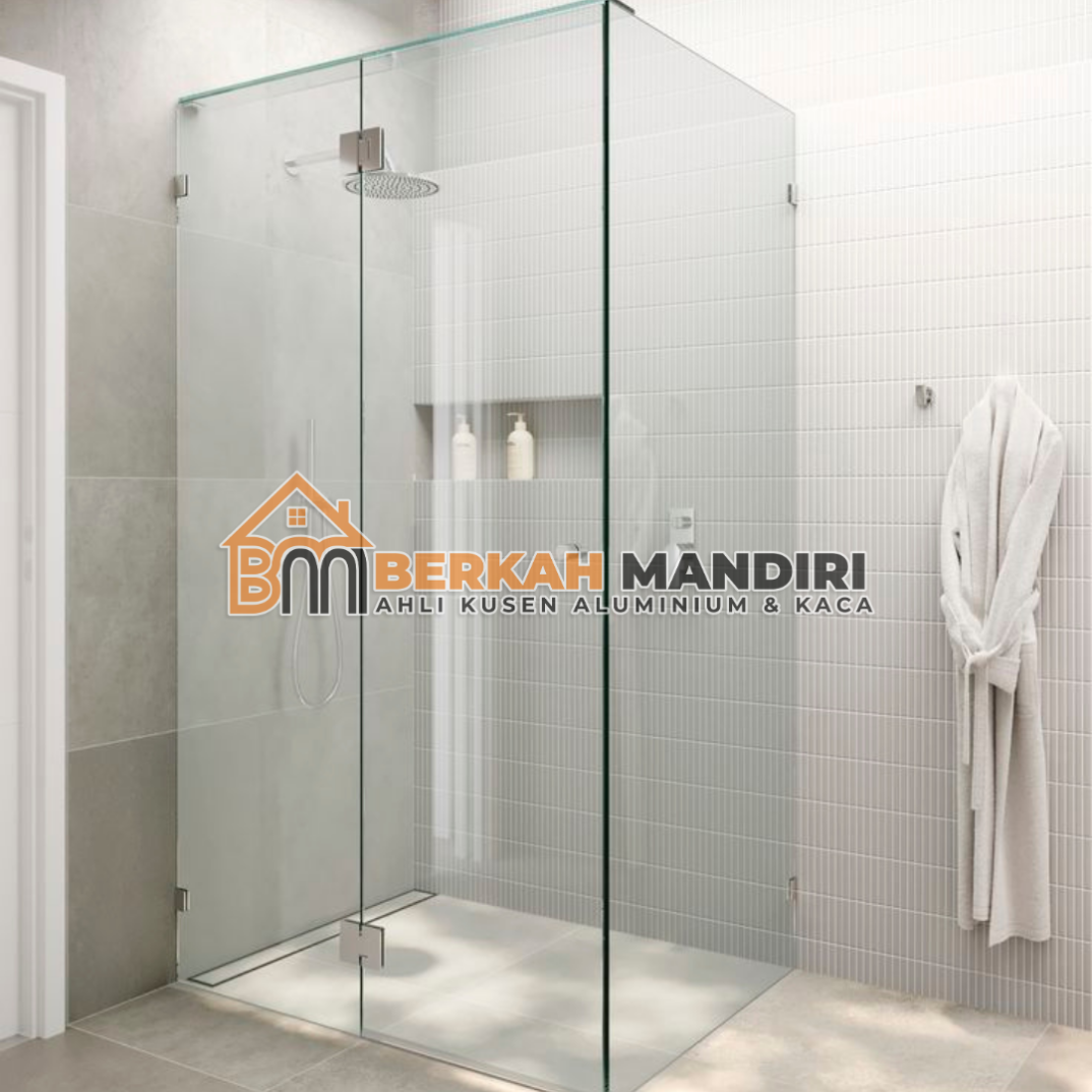 shower box kaca Bekasi kaca tampered kualitas terbaik shower box kaca Bekasi