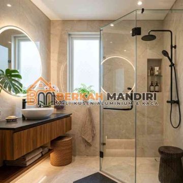 shower box kaca Jakarta Barat anti pecah tahan lama