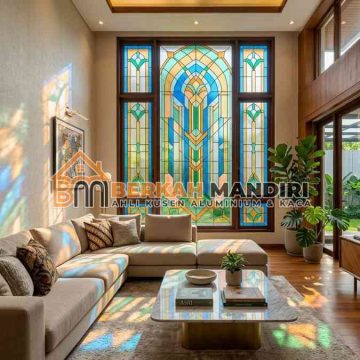 toko kaca patri Bekasi garansi warna tidak pudar