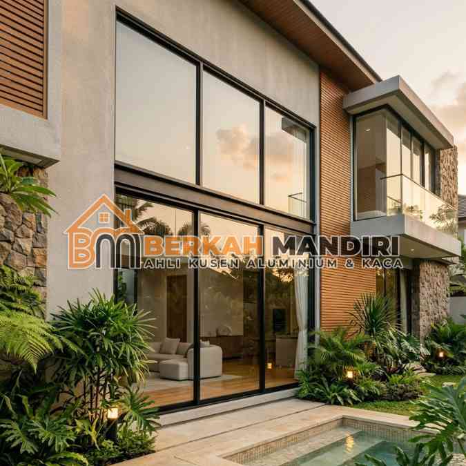 Kusen Jendela Aluminium Slim Frame Bebas Ongkir